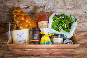 Panier brunch de Pâques grand poussin: salé et sucré  BIO