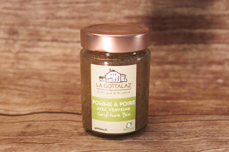 confiture pomme, poire, verveine 220 g BIO