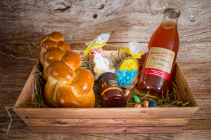 Panier brunch de Pâques petit poussin: sucré  BIO